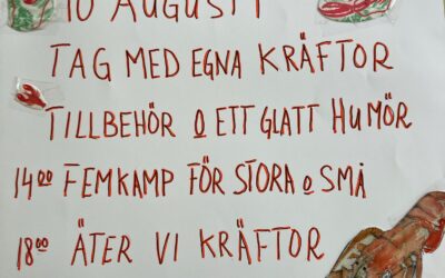 Kräftskiva 10 augusti